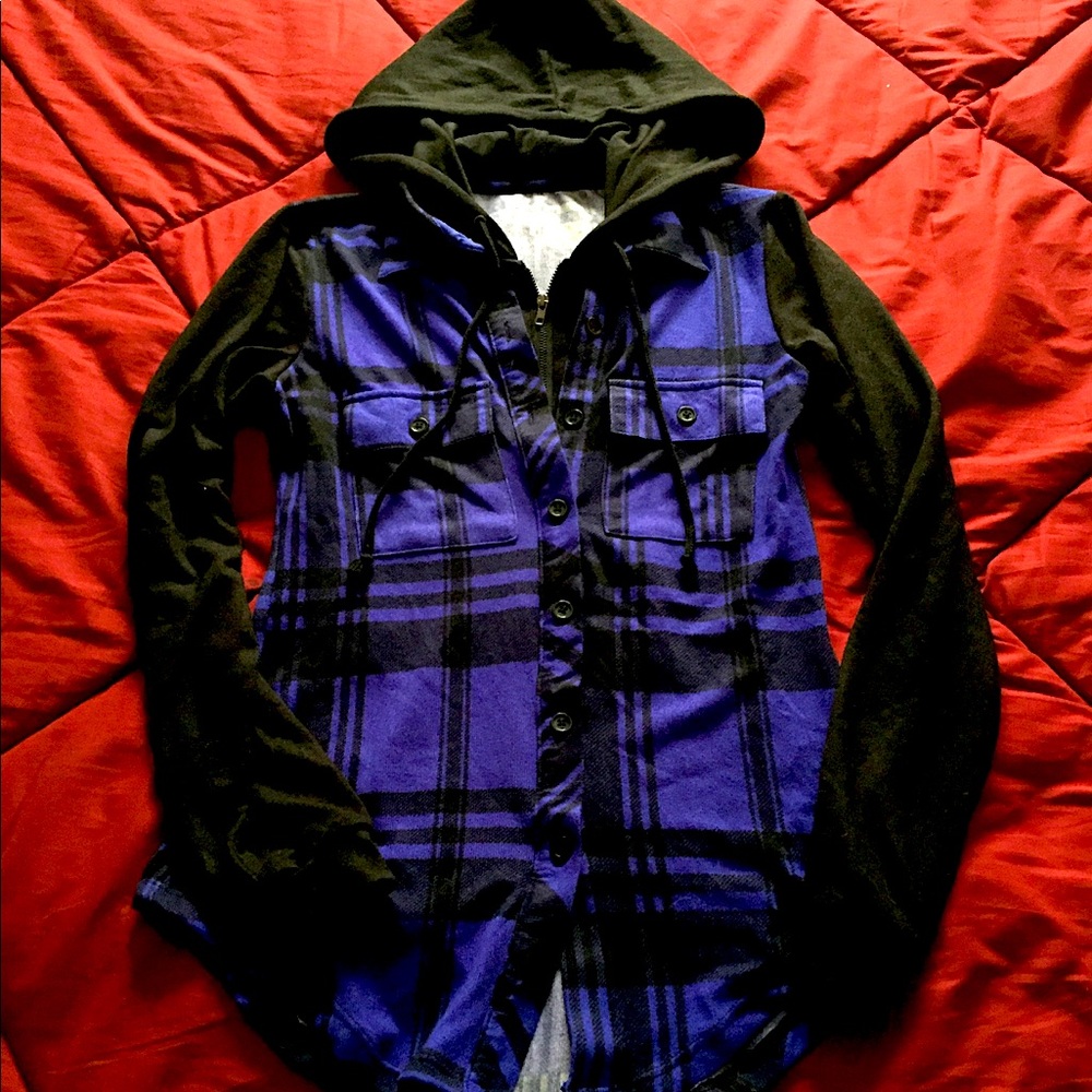 Flannel Hoodie- 2 in 1